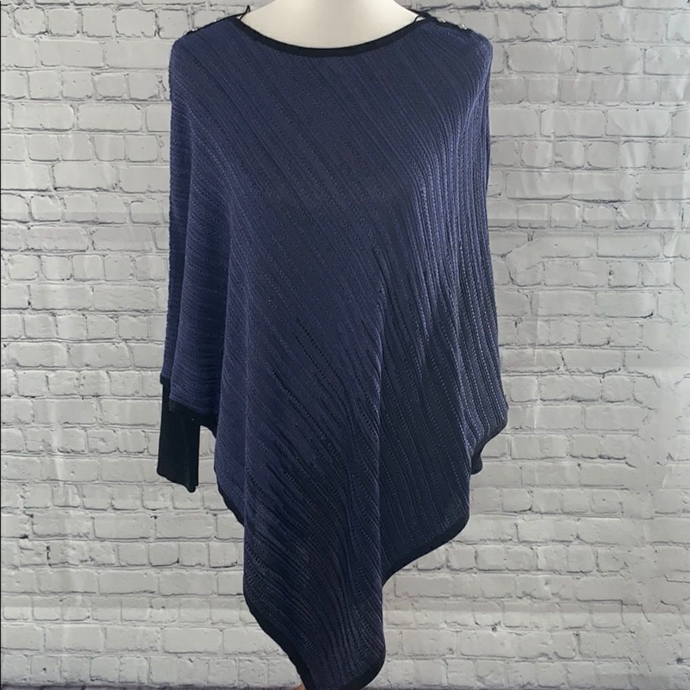 🌺White House Black Market Ombré Poncho S/M NWT